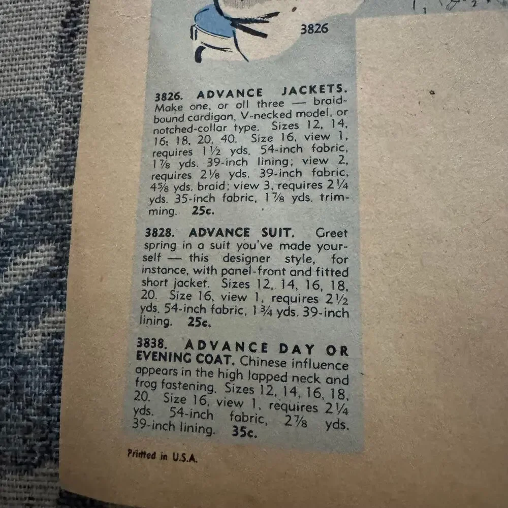 Vintage Jan-Feb 1945 Advance Pattern Co Fashion News Booklet WWII Era Sewing